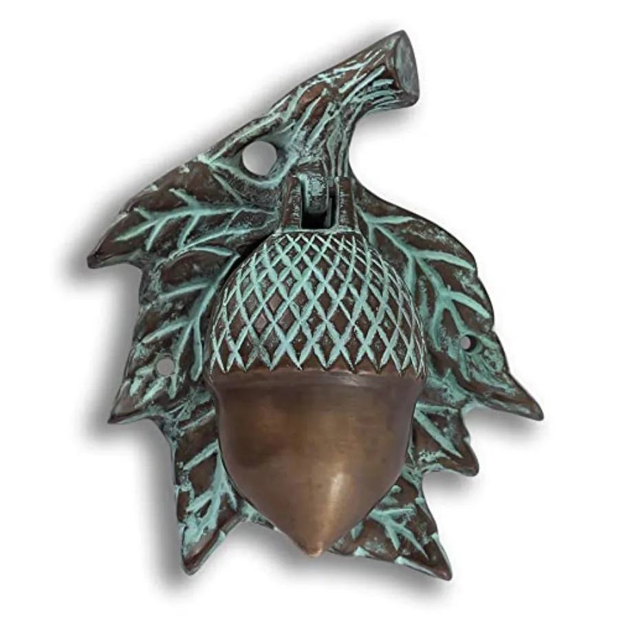 

Home Acorn Door Knocker - Solid Brass Decorative Front Door Hardware