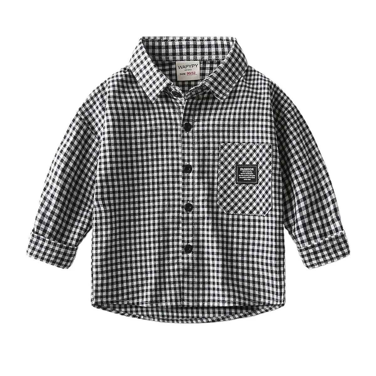 Plaid Boys Shirts Long Sleeve Kids Tops Children's Clothes