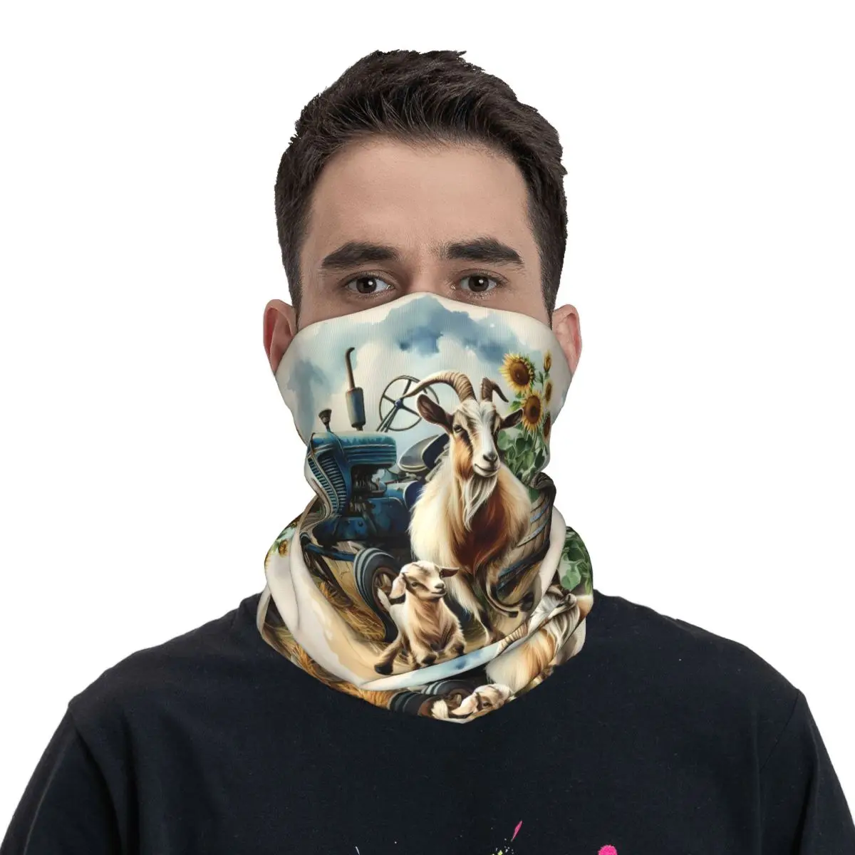 Donkey Scarf Neckerchief Neck Face Mask Polyester