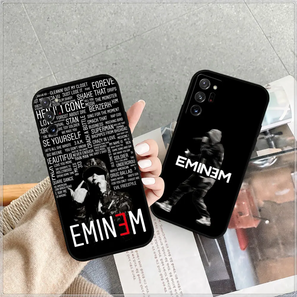 Rap Singer Eminem Case For Samsung Galaxy Note 20 10 Ultra Plus A30 A24 A23 A22 A21S A20S A14 A13 A12 A11 A10 A10S A10E 5G Cover