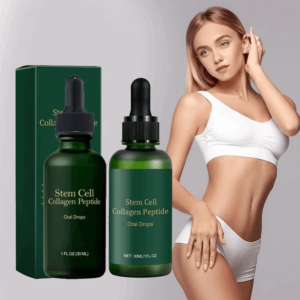 

Stem Cell Collagen Peptide Face & Body Care Drops Promotes Collagen Production Administration Improve Firmness and Elasticity