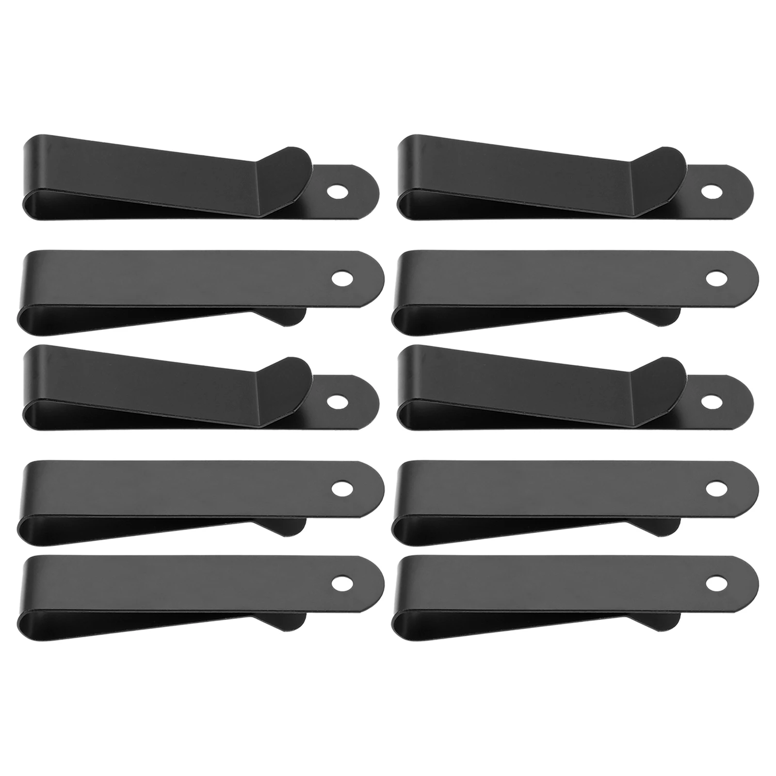 10Pcs Metal Belt Clip Holster Sheath Belt Clip Clasp Spring Hook Clamp Holders Buckle for Pockets Wallet Key Hook DIY 72x15mm