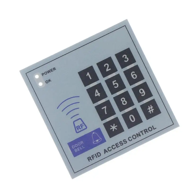 Keypad Mask Panel Coating For Keypad IC ID Access Control System Device Machine Security Proximity Entry Door Lock