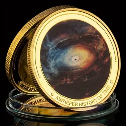 Stephen Hawking The Famous British Physicist and King of The Universe Collectible Silver Plated Souvenir Commemorative Coin