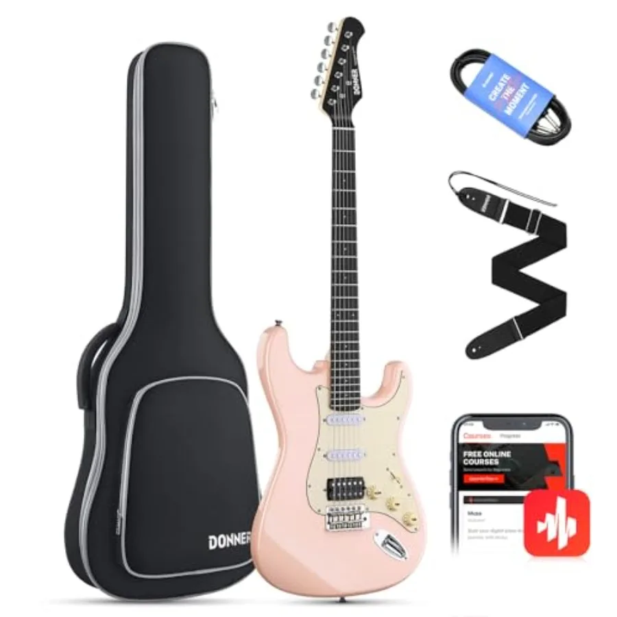 

39 Inch Electric Guitar Designer Series DST-200 Stylish Solid Body Electric Guitar for Beginner Intermediate Pro Players Single
