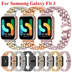 For Samsung Galaxy Fit 3 Strap Metal Watchband Stainless Steel Wristband For Samsung Galaxy Fit3 Quick Release Luxury Bracelet
