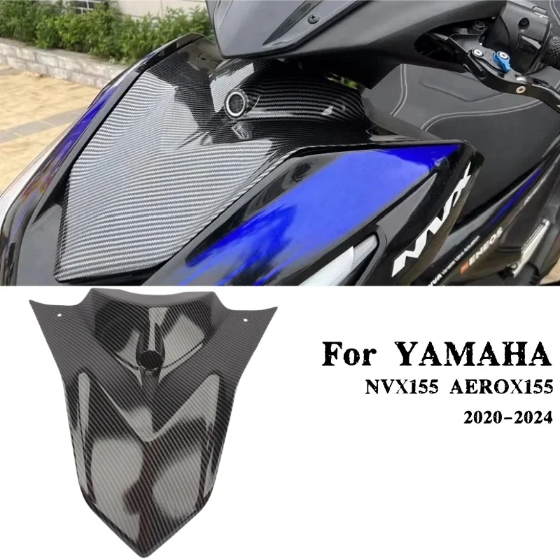 

For YAMAHA 155 Aerox155 2020-2024 Accessories Modified Carbon Fiber Motorcycle Front Wind Plate Plastic Panel Cover Nvx155