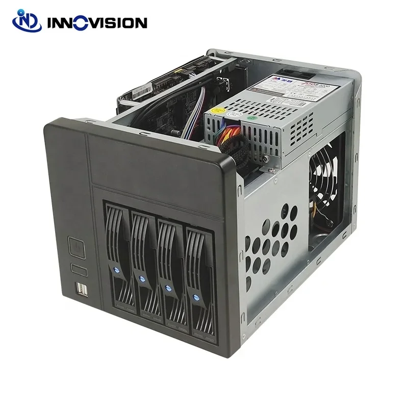 Equipped N5095 i3 i5 i7 8th 9th processor nas ITX board NAS 4 bay NAS Storage server appliance