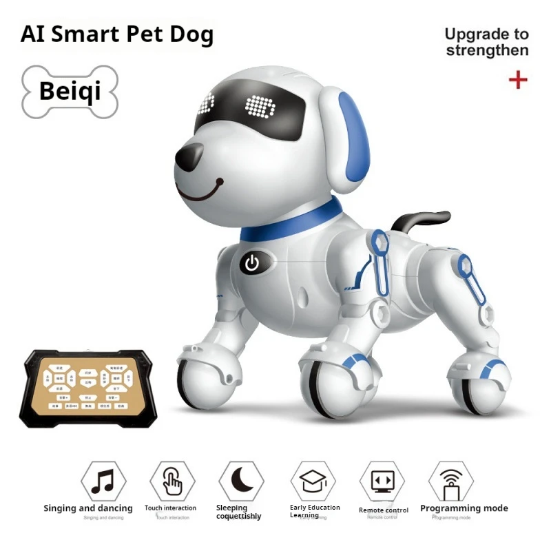 

AI Smart Remote Control Robot Dog Programmable Interactive Kids Toy Singing Dancing Story Telling Early Learning Companion