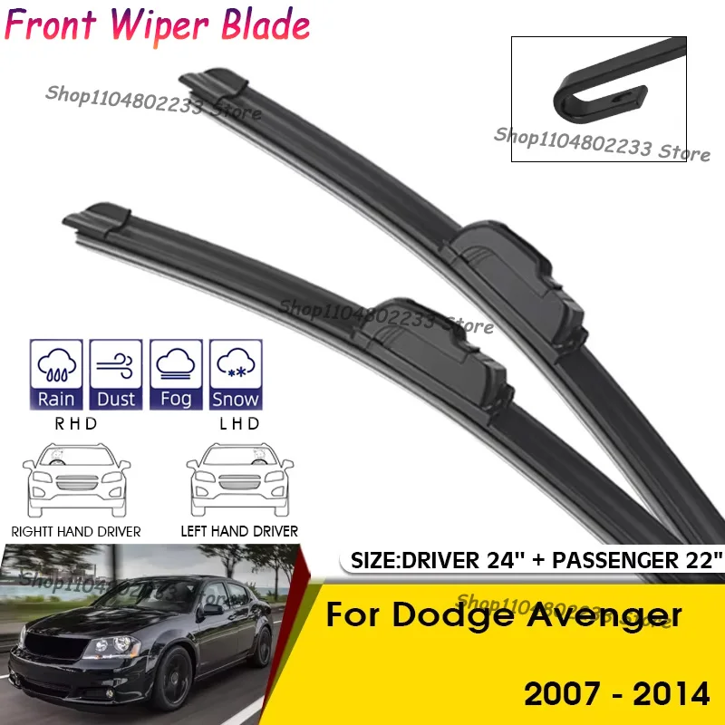 

Front Car Windshield Wiper Cleaning Blade For Dodge Avenger 2007-2014 Windshield Windscreen Front Window Blades