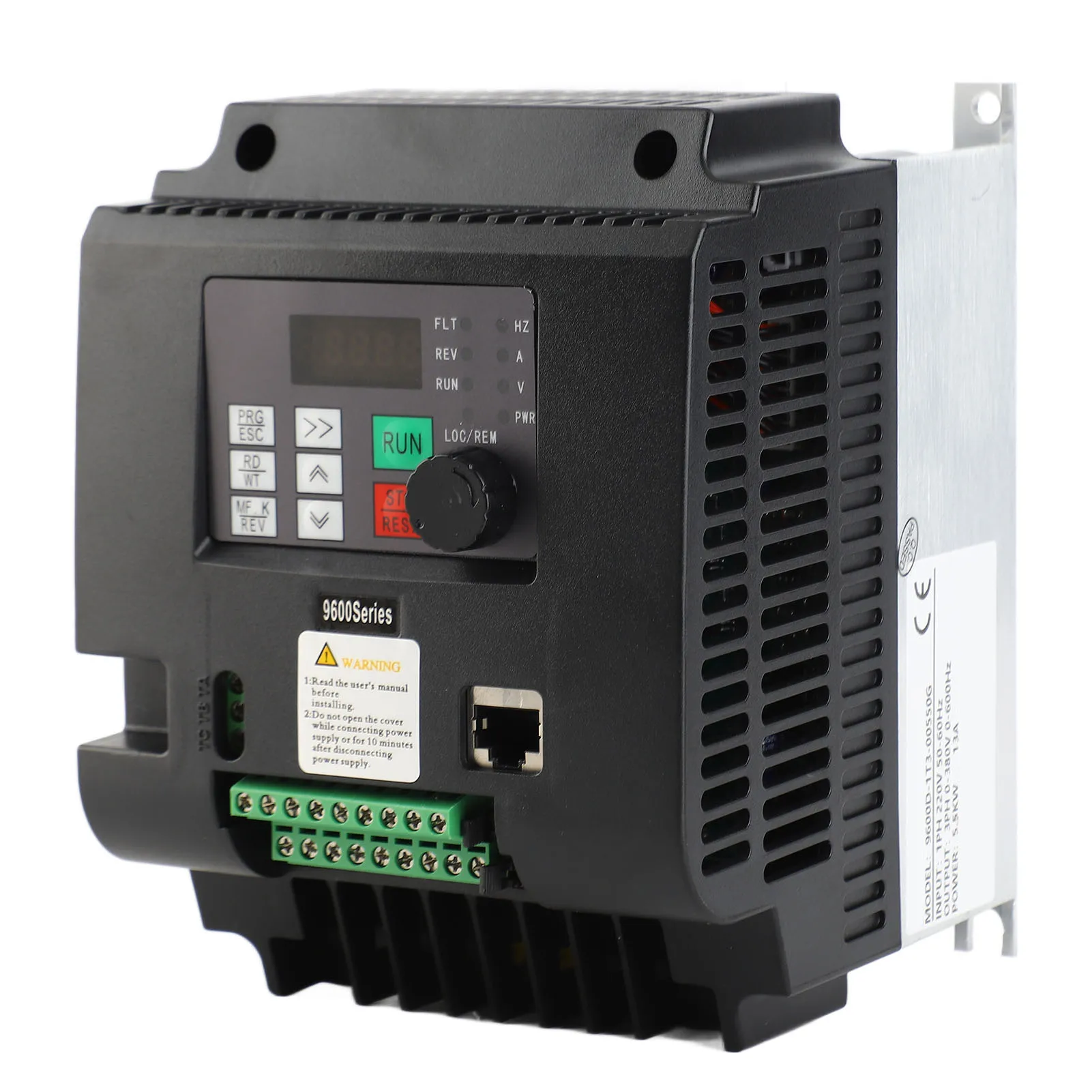 

Frequency Inverter 5.5kw Inverter Frequency Drive Inverter ABS Motor Frequency Converter Single Phase 220V to 3 Phase 380V 5.5kw