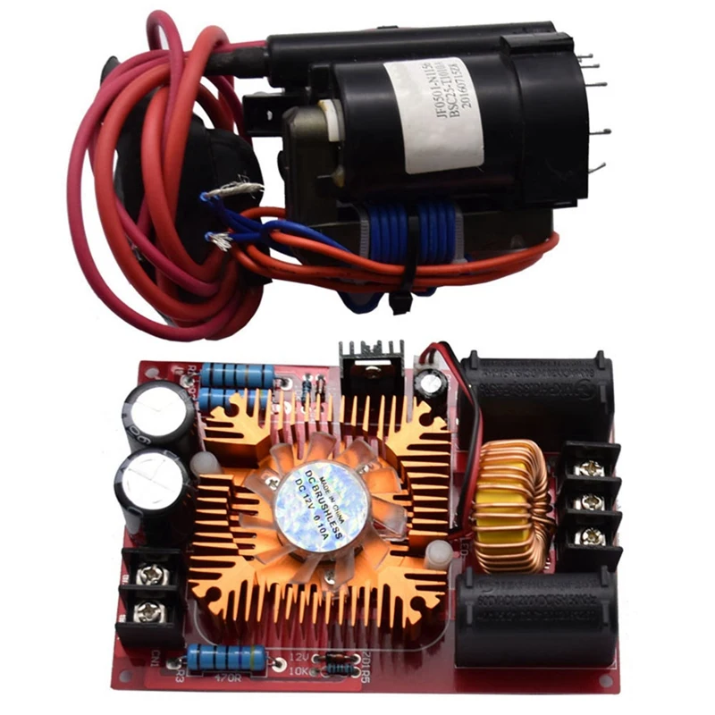 High voltage ZVS Tesla coil drive board, high voltage package arc, Jacob ladder heater DC 12-30V