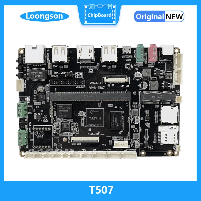 Quanzhi T507 Vehicle Grade Development Board, Industrial Core Board, Semelhante a Loongson