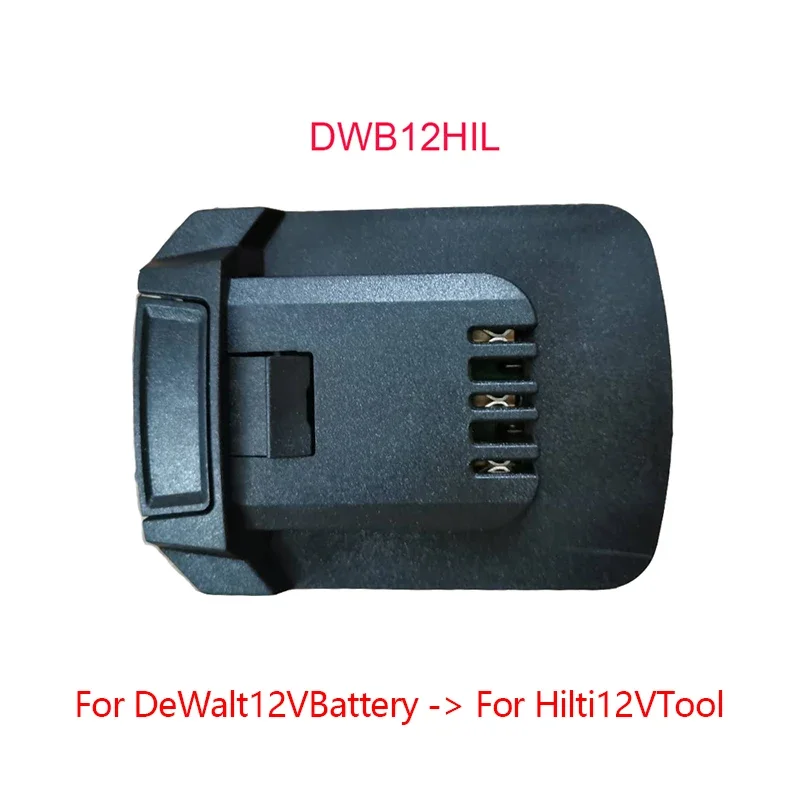 DWB12HIL konverter adaptor digunakan untuk Dewalt 12V baterai Li-ion DCB120 DCB121 on untuk Hilti 12V alat baterai Lithium SF 2-A 2H-A