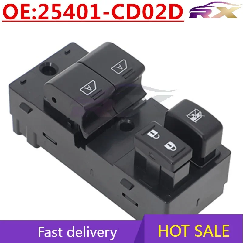 NEW:25401-CD02D  Power Window Master Control Switch For Nissan Infiniti
