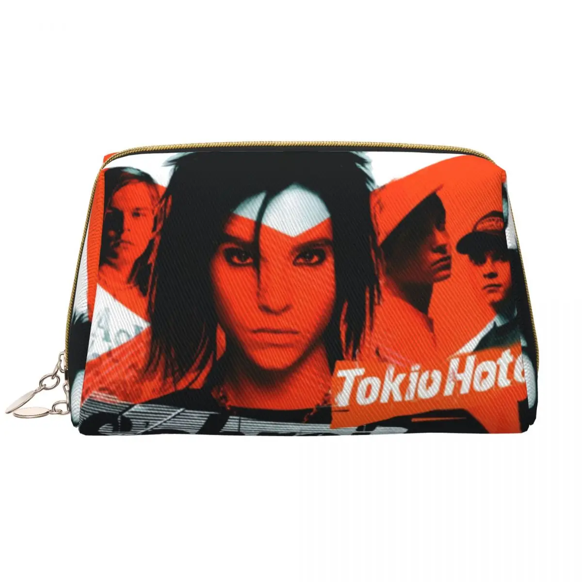 Custom Music Rock Band Tokio Hotels Toiletry Bag for Women Makeup Cosmetic Organizer Ladies Beauty Storage Dopp Kit Box