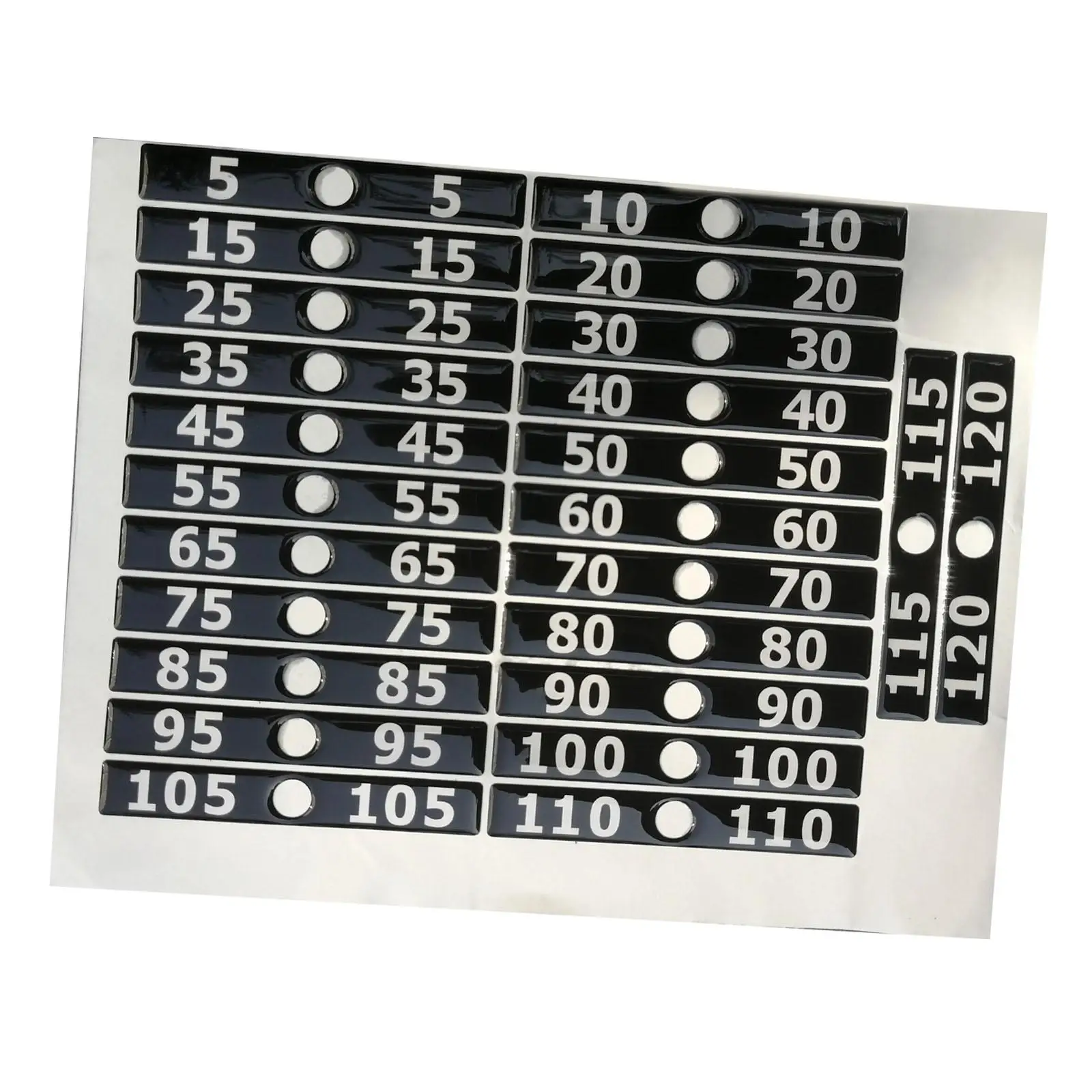 Weight Stack Labels PVC Gym Machine Attachment Stickers for Organizing Workout Strength Training Equipment