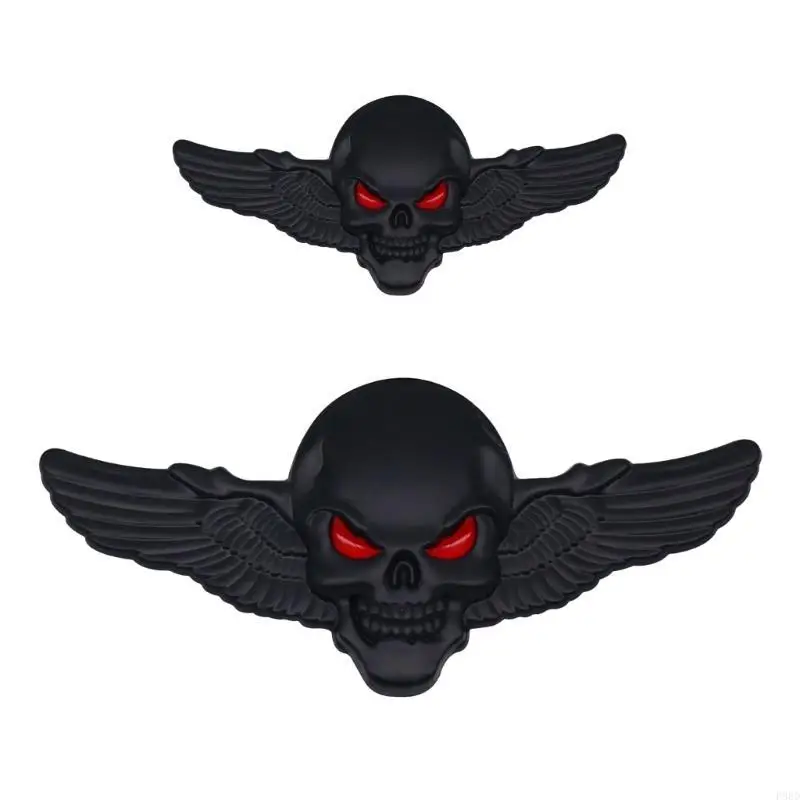3D Metal Devil Skull Car Emblems Sticker Auto Badge Sticker Bumper Decal for Car SUV Truck Motorbike