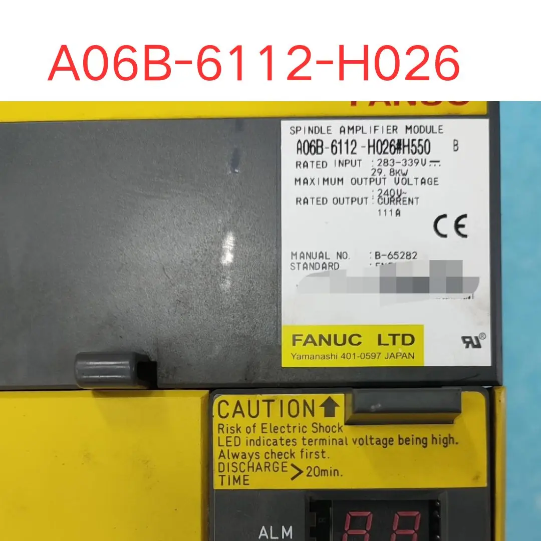 A06B-6112-H026 # 550 servo drive Second-hand tested ok Fast delivery