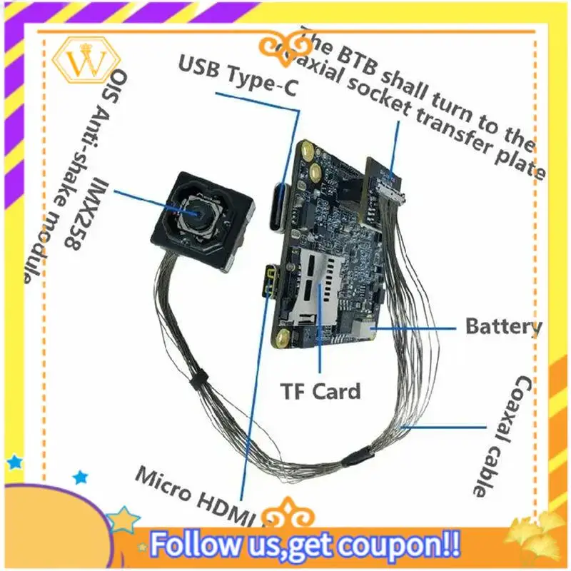 A01K-IMX258 4K 30FPS 13MP Mini Camera Module Drive Free UVC USB Camera Module Optical Stabilization OIS Camera Module