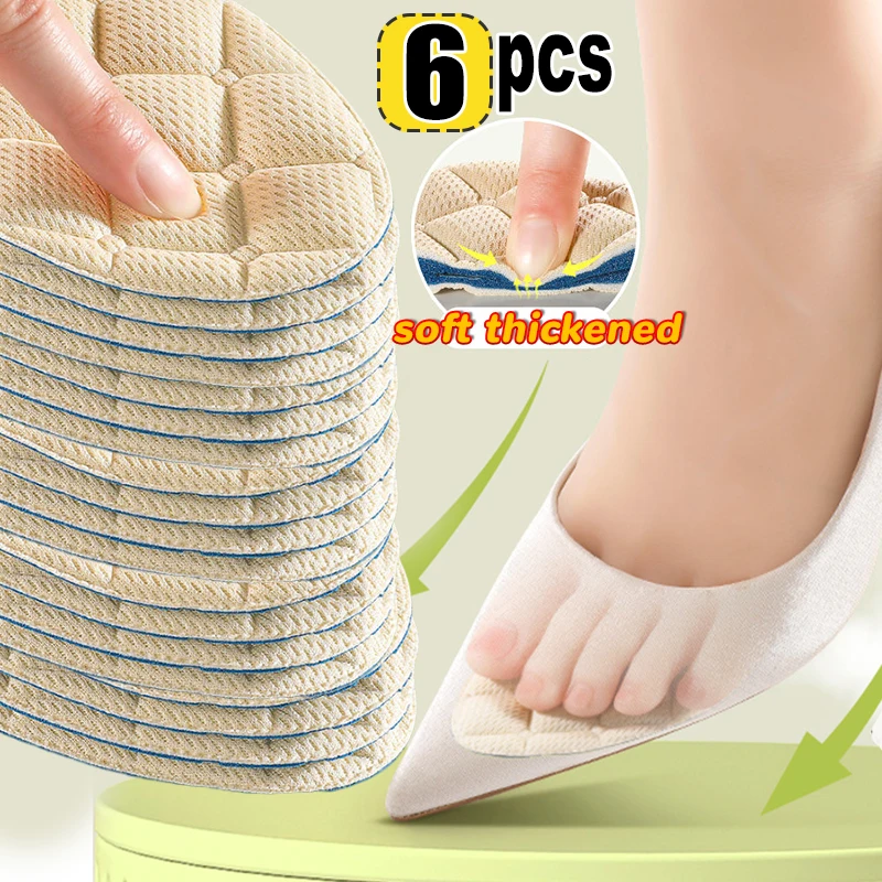 Women Non-slip Crown Forefoot Pads Cushion Pain Relief Foot Care Pad High Heels Half-size Insert Shoe Sole Soft Foot Insoles