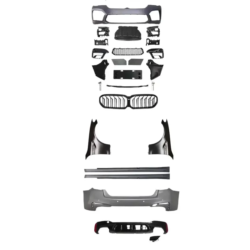 

Передний бампер M5 с решеткой для 5 серии G30 G38 для обвеса, автомобильный бампер 2018-2020 гг.