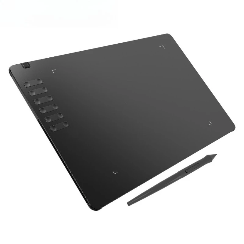 T1161 Graphics Drawing Tablet Ultra-thin Stylus 8 Pen Nibs Art Creation Sketch 8192 Levels Pressure Battery-free Custom