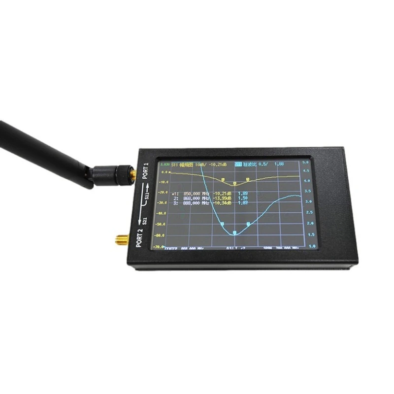 NanoVNA-V2 F Vector Network Analyzer 50KHz-3GHz 4.3 Inch Screen HF VHF UHF Antenna Measuring Instrument