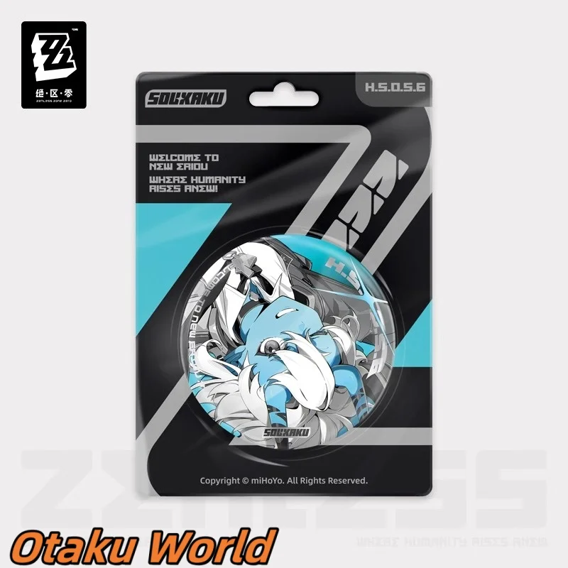 ในสต็อก Hoshimi Miyabi Asaba Harumasa Tsukishiro Yanagi Soukaku Reflective badge Original ZZZ Zenless Zone Zero Haween เทคนิคฟุต
