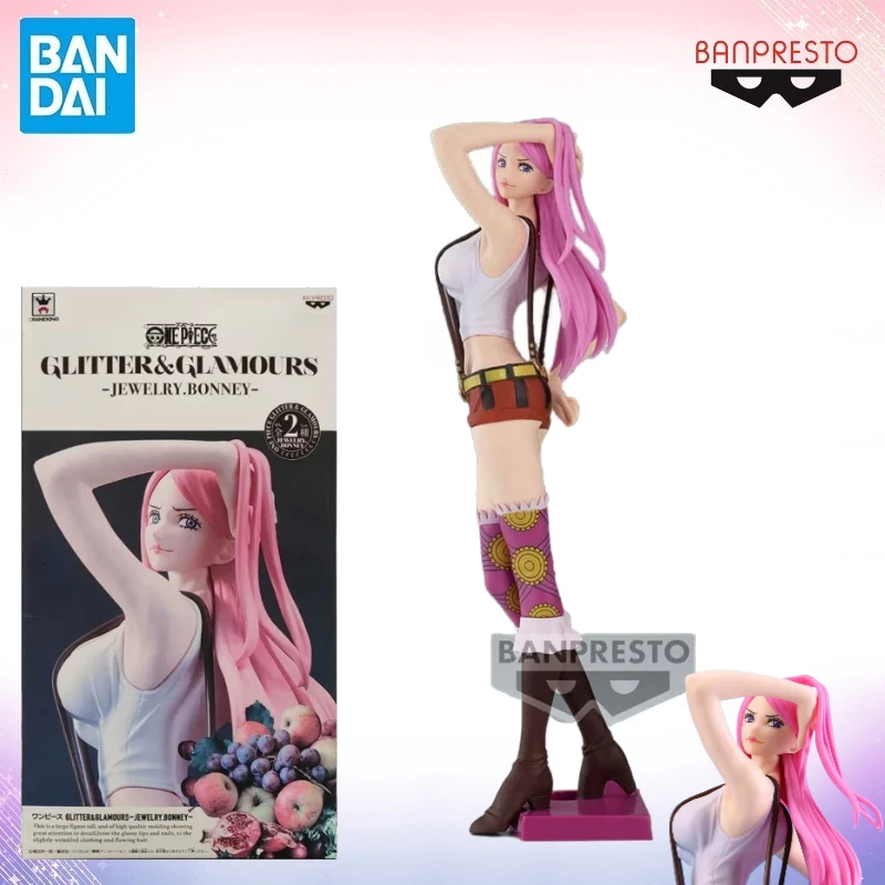 

In Stock Bandai Original BANPRESTO GLITTER GLAMOURS ONE PIECE Jewelry Bonney Anime Figures Toys Gifts Collection Model Toy