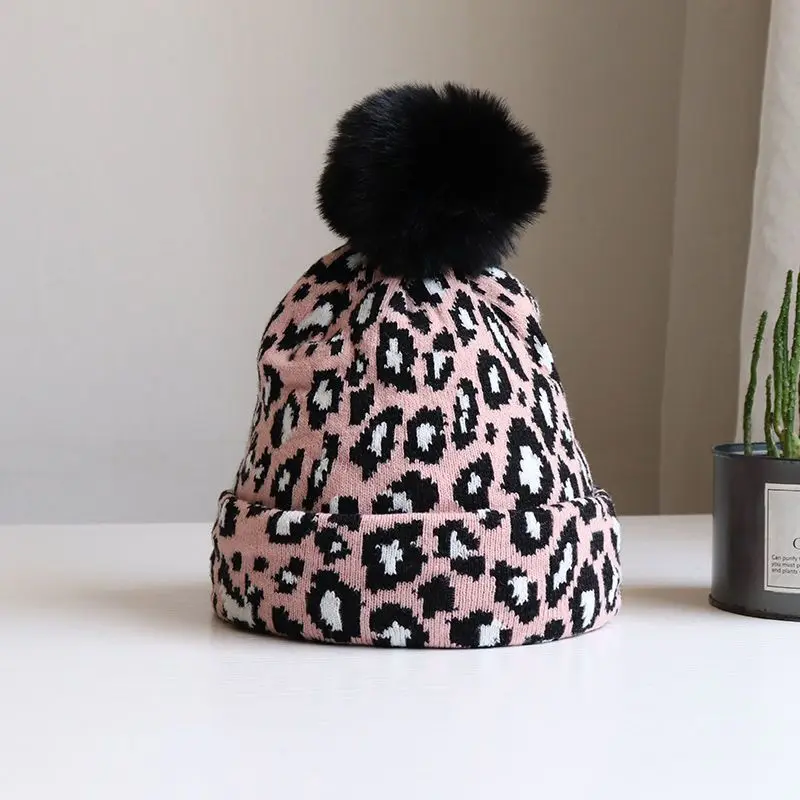 Girl Boy Hat Autumn Winter New 2024 Retro Baby Leopard Print Sweet Lovely Head Cap Casual Simple Fashion Sweet Korean Vintage