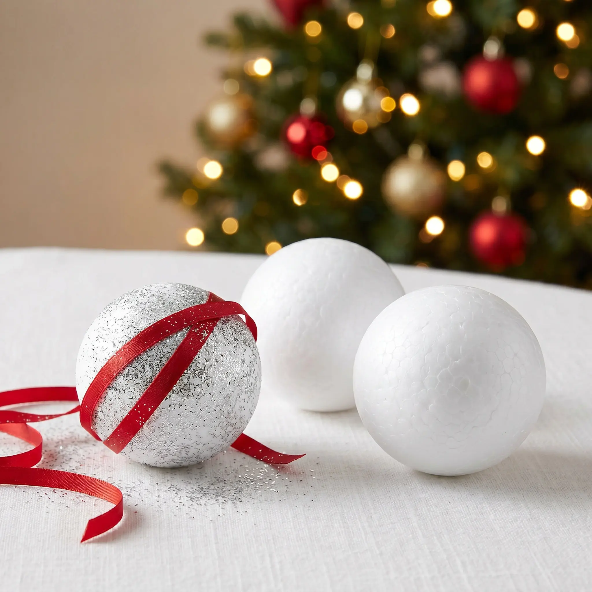 10Pieces Foam Balls White 5Cm Polystyrene High Density Smooth Surface DIY Craft Party Decorations Handwork view 6