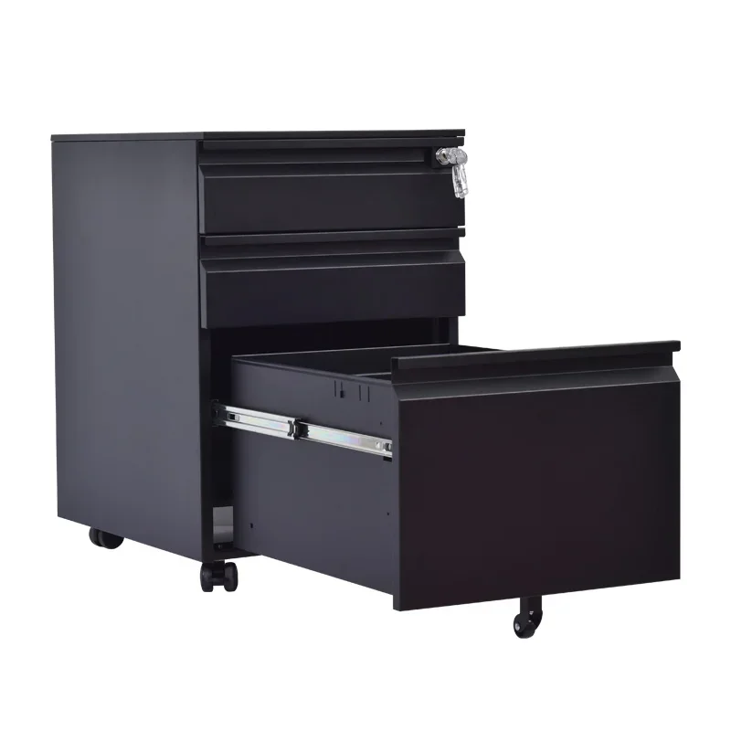 home office furniture wider vertical 3 drawer card index filing cabinets with locking wheels