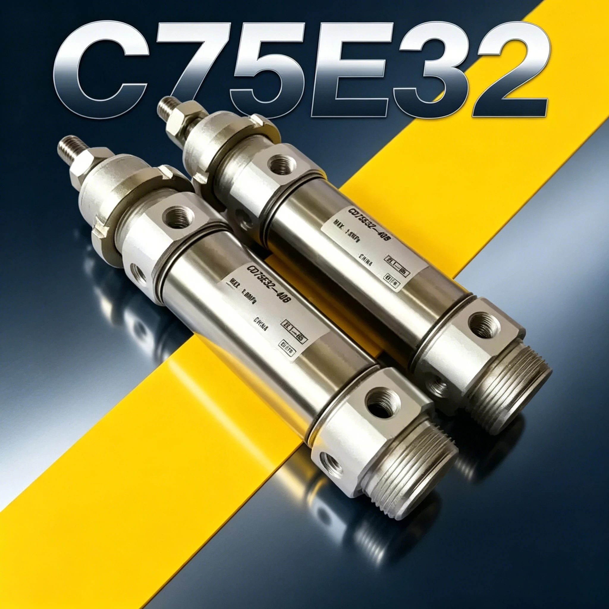 C75 C75E32 C75E32-10 Standard Double Acting Single Rod Air Cylinder C75E32-25 C75E32-30 C75E32-40 C75E32-50 C75E32-80