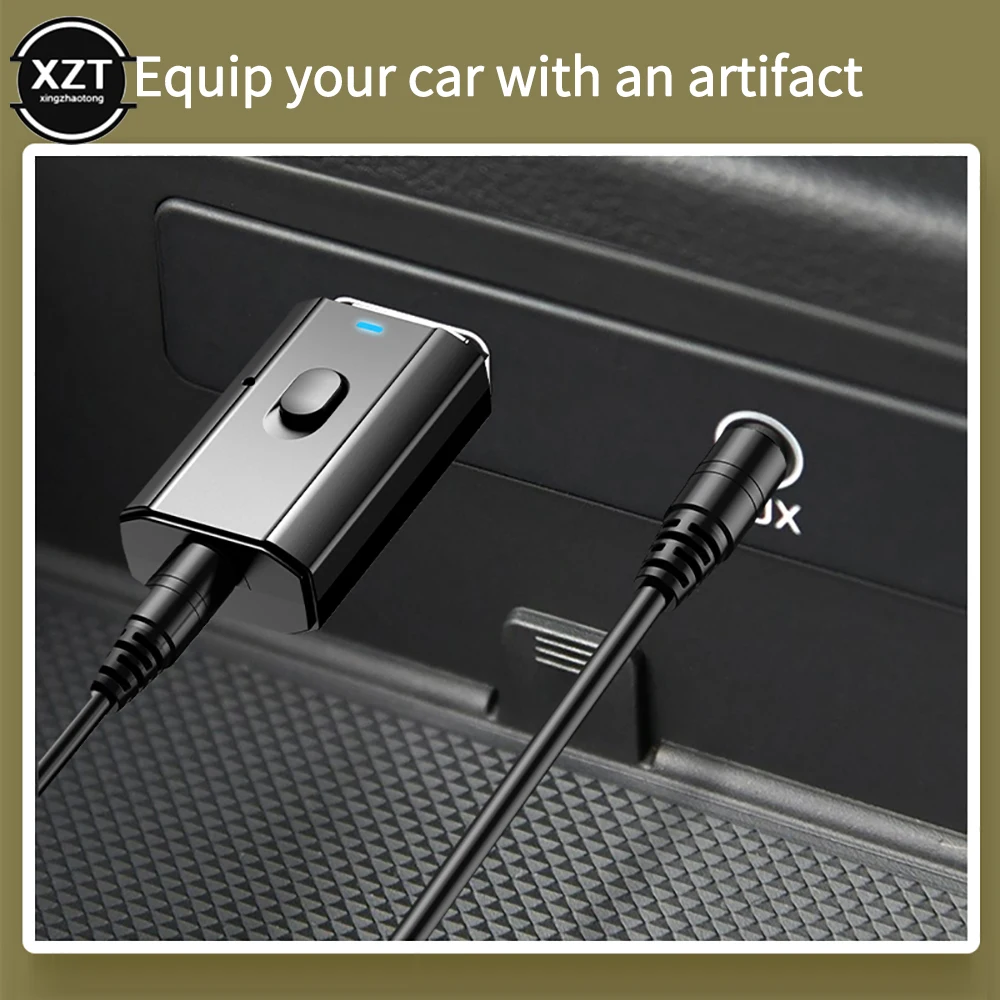 Bluetooth 5.0 Adapter USB Wireless Bluetooth Transmitter Receiver Music Audio for PC Car Hands-free 3.5mm AUX Converter Switch