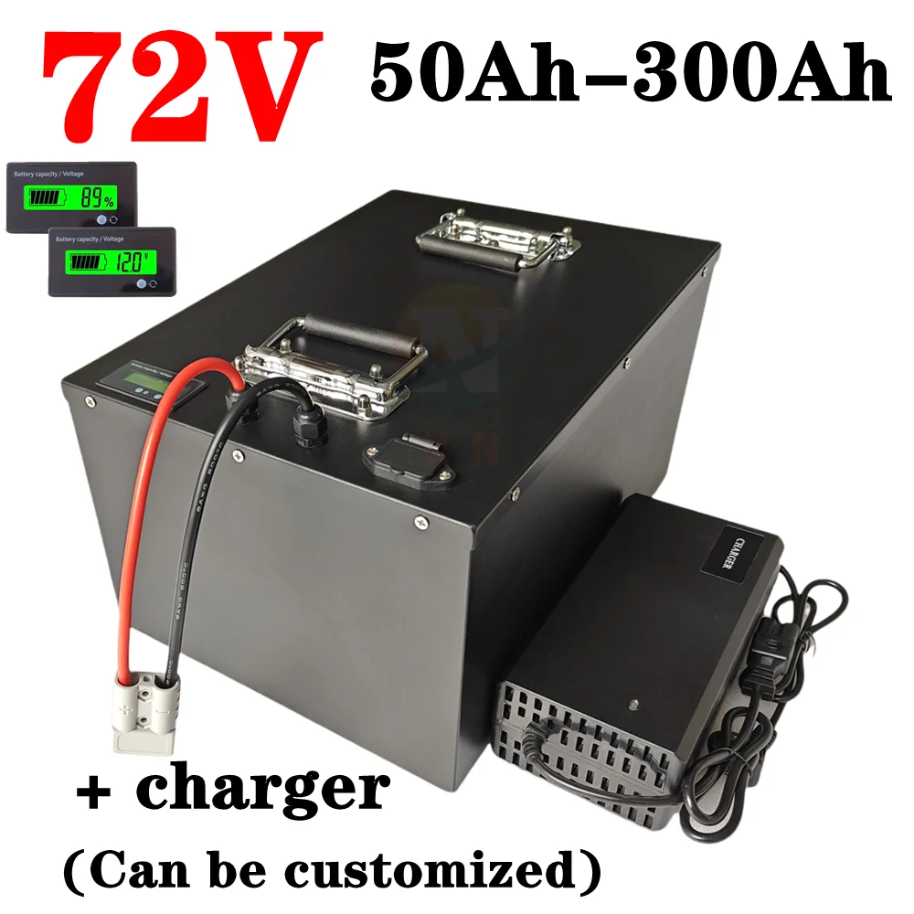 

XN 72V 200Ah Lithium Battery 50Ah 70Ah 90Ah 100Ah 150Ah 180Ah 300Ah Lifepo4 Batteria for 3000W 7000W Tricycle Motorcycle EV RV