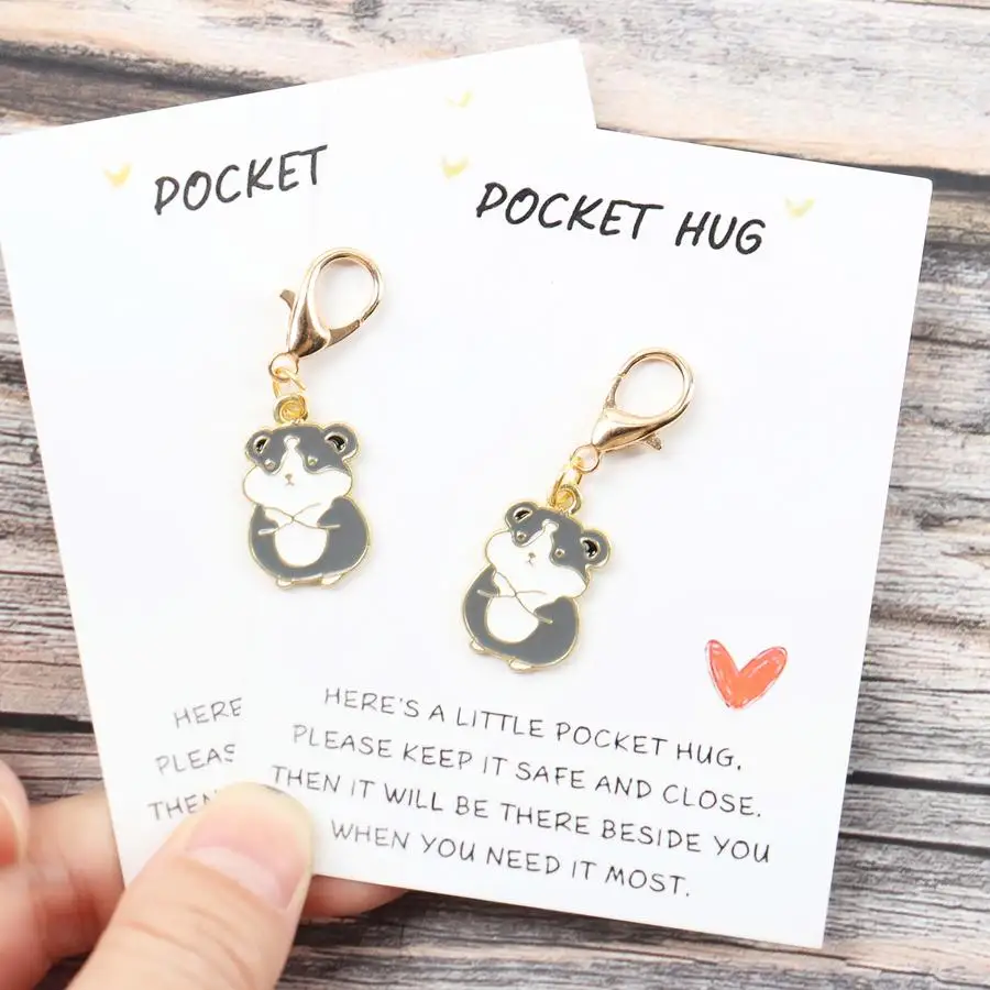 1/5/10/20/50/100pcs or 2 Cartoon Hamster Keychains, Suitable for Backpack and Bag Accessories, Perfect Car Keychains, Ideal Birt