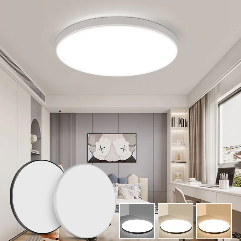 Imagem -03 - Modernas Lâmpadas de Teto Led Luzes de Teto Luzes Redondas Sala de Estar Parede do Teto Luminária 220v 18 w 30 w 40 w 50 w 72w