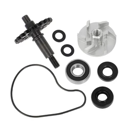 Water Pump Impeller Shaft Gear Kit For Yamaha YZ250F WR250F 2001 2002 2003 2004 - 2013 Washers O-ring Bearing Seals Parts