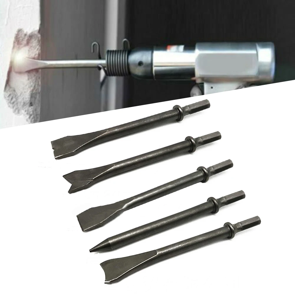 

1pcs 175mm Steel Hexagonal Shank Heavy Duty Air Hammer Chisel Pneumatic Chisel For Removing Bolts Tile Air Chipping Hammer ﻿