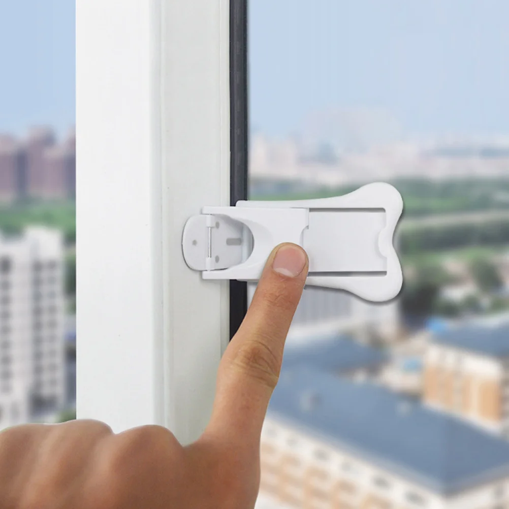 

4Pcs Sliding Door Locks ABS Safety Lock Easy Install Sliding Window Safety Locks Childproof Home Protection