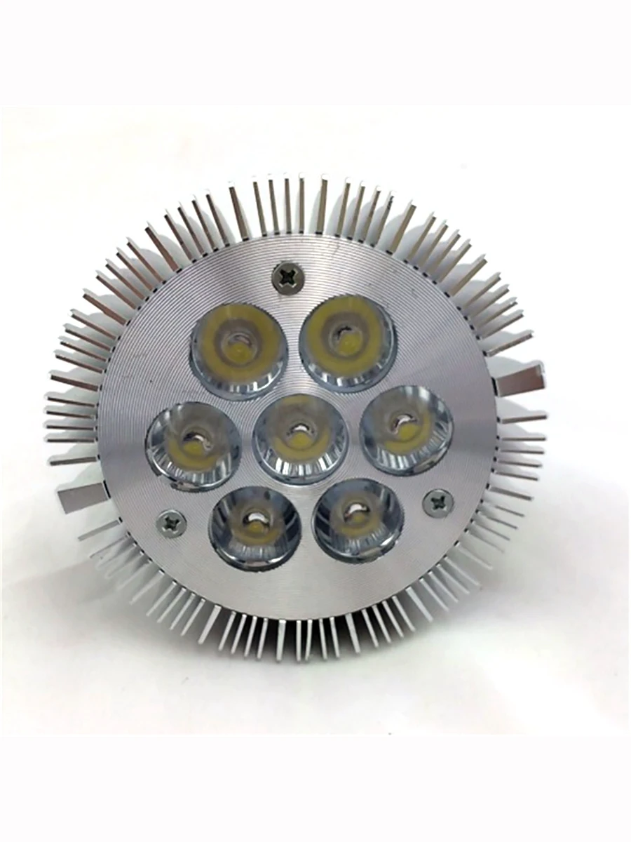 12PCS/Lot AC110V 220V PAR30 LED Bulb E27 Spotlight Dimmable 21W 7x3W Color LED Lamp Red Blue Green Yellow Cool White Warm White