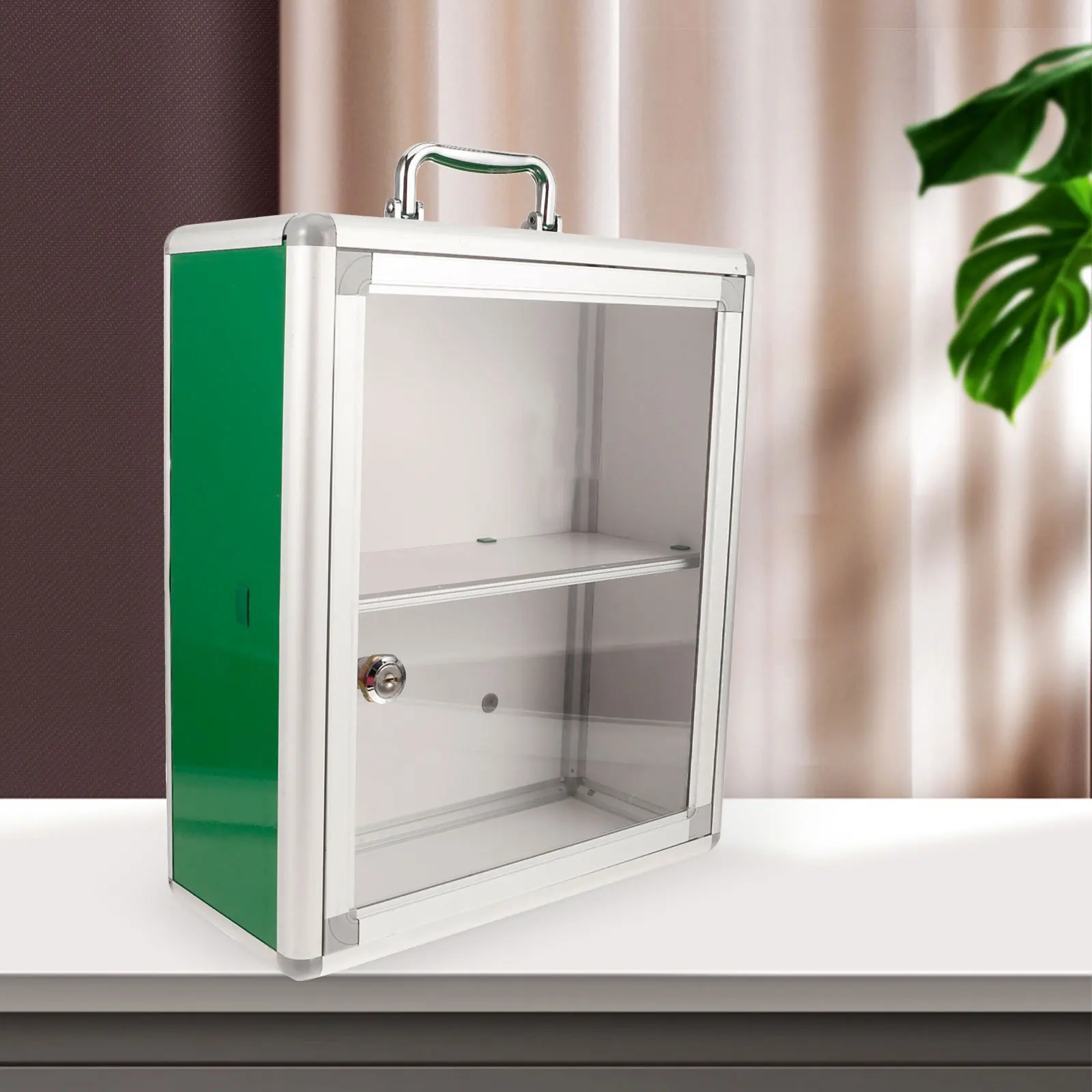 Caja de primeros auxilios de montaje, botiquín Visible, contenedor de almacenamiento de emergencia para colgar en la pared para el hogar, oficina, coche, gran comunidad pública