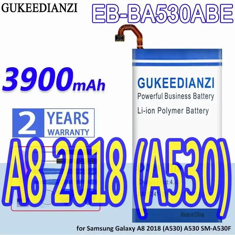 

Mobile Phone Battery 3900Mah For Samsung Galaxy A8 2018 A530 SM-A530F EB-BA530ABE Premium Replacement Long Lasting