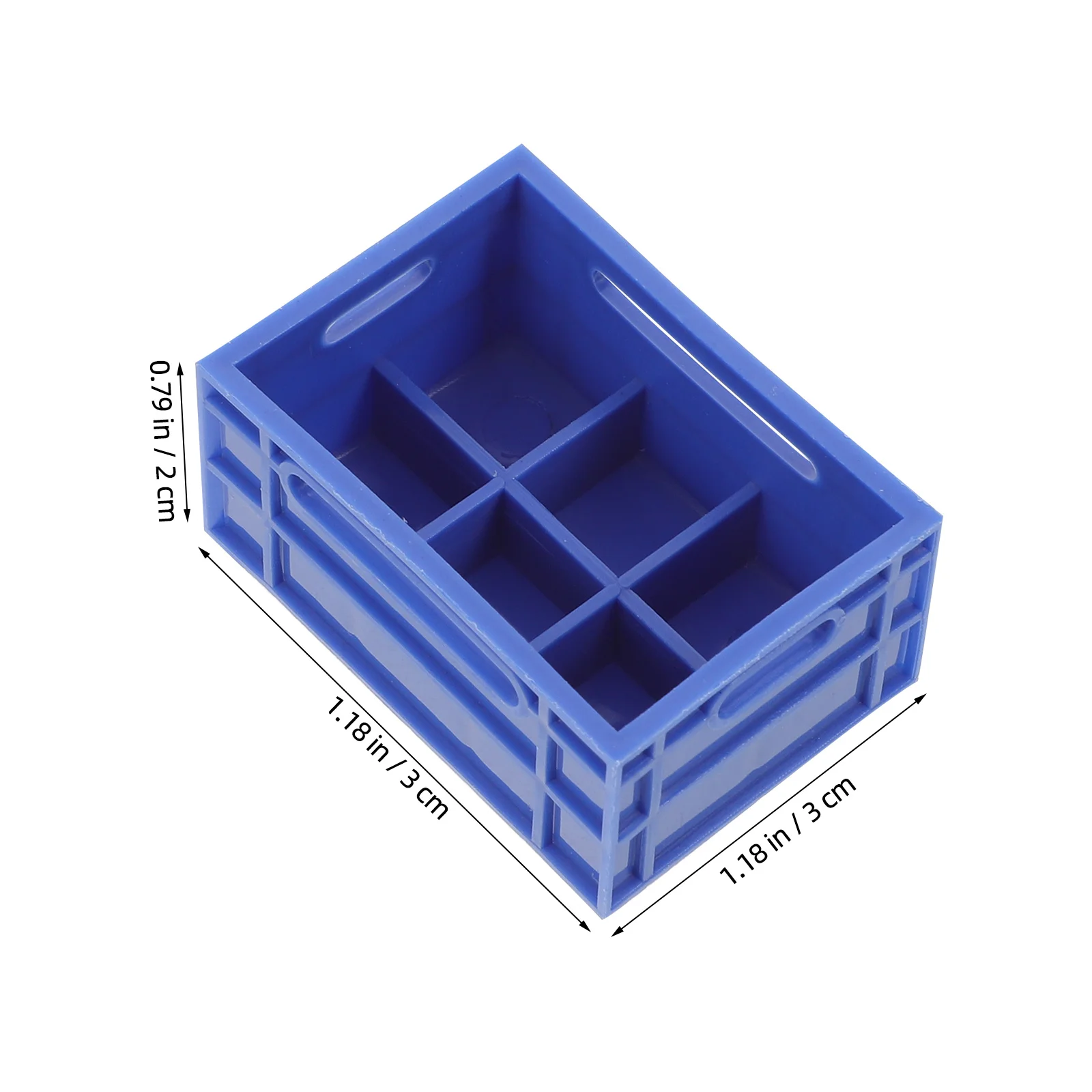 30 szt. Mini Plastikowe Skrzynki Miniaturowe Pudełka na Piwo 3x3x2cm Organizer do Przechowywania do Zabawy w Udawanie Mini Scenerii Akcesoria do Domku dla Lalek