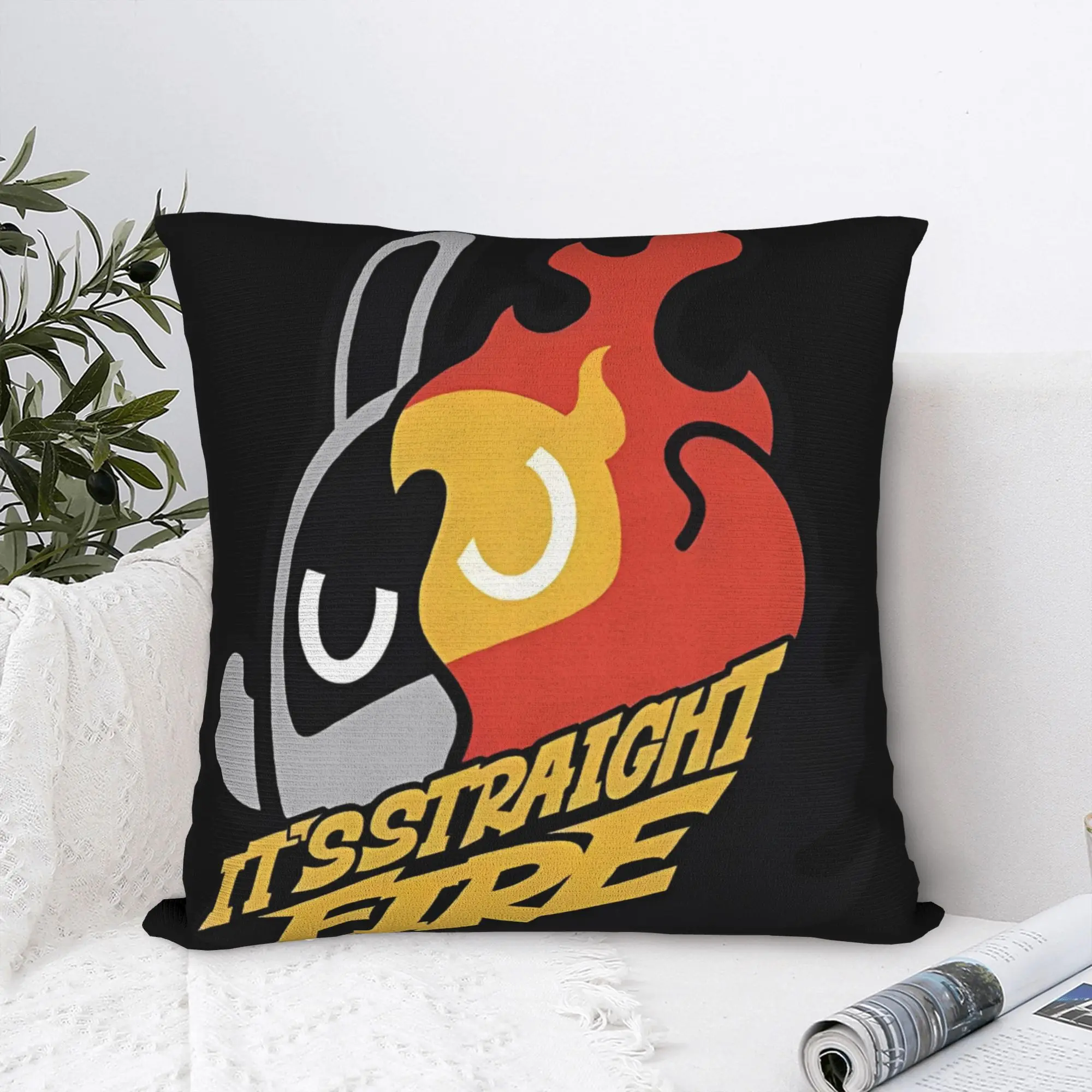 Zenless Zone Zero Bangboo Fire Pillowcase Printed Fabric Cushion Cover Decor  Pillow Case Cover Home Zippered 45X45cm