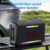 ZEALOT S95 120W Portable Bluetooth Speaker High Volume Waterproof 24000mAh Wireless TWS Subwoofer Suporrt USB/TF/AUX RGB light.