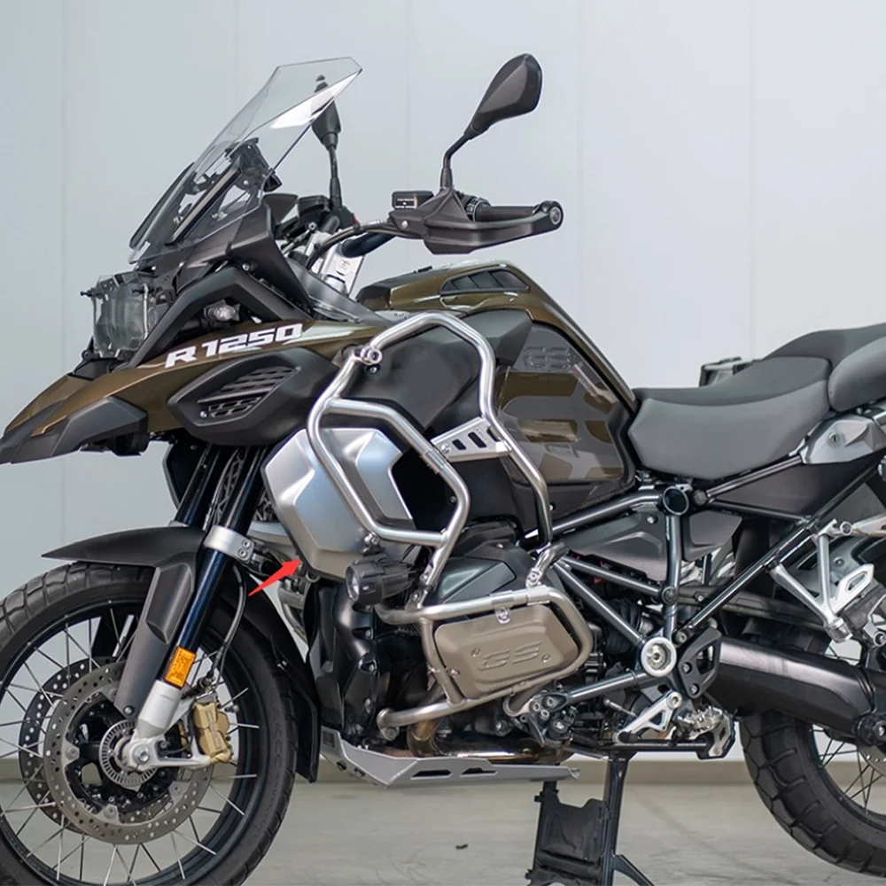 FOR BMW R1250GS ADV R1250 GS ADV 2018-2023 2022 Motorcycle Front Radiator Side Frame Protection Cover Guard Side Panel Fairing
