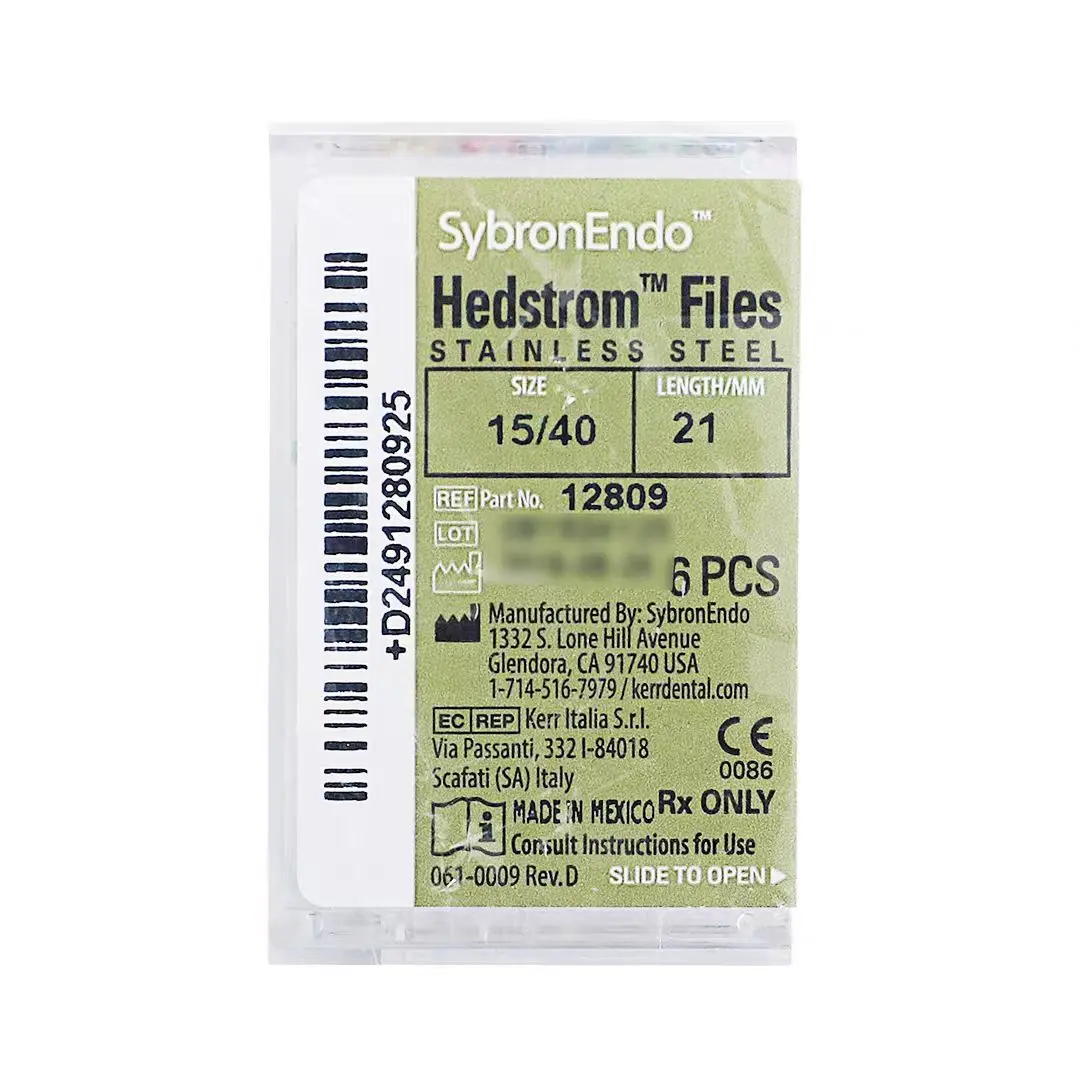 6 ชิ้น/กล่อง Kerr ทันตกรรม SybronEndo H ไฟล์สแตนเลส Endodontic Root Canal ไฟล์เครื่องมือทันตแพทย์ทันตกรรม Lab Instruments 21/25 มม.