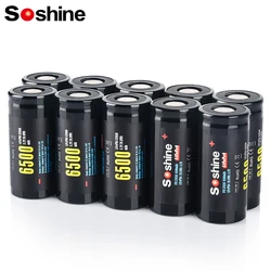 Soshine 3.2V 6500mAh Rechargeable Battery 100% Original 3.2V 32650 6500mAh Batteries32650 LiFePO4 Battery 2000 Discharge Cycle